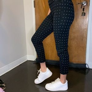 Old navy pixie mid rise slack polka dot